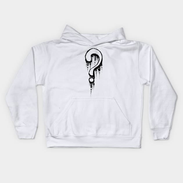 Question Mark Kids Hoodie by TKDoodle